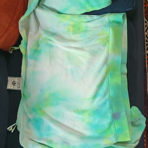 Pink  Geometric sweatshirt tie dyed - Picture 4 of 4